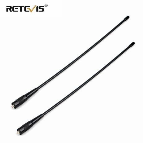 2pcs RETEVIS RHD-771 SMA-F Walkie Talkie Antenna VHF UHF Dual Band 39cm For Kenwood Retevis H777 RT5R Baofeng UV 5R 888S UV-82