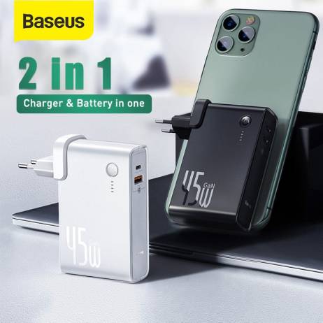 Baseus GaN Power Bank Charger 10000mAh 45...