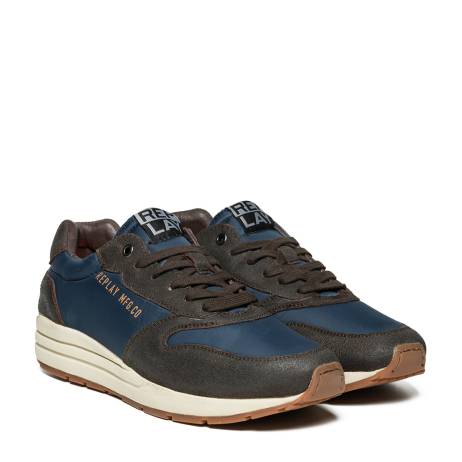 Sneakers Replay - Breack - Blauw/Bruin maat 40