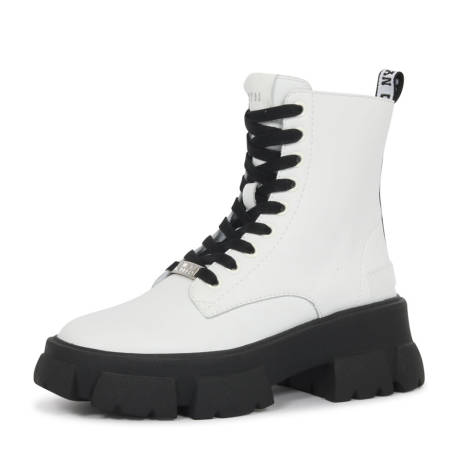 Steve Madden Tanker Boots Wit Maat 36