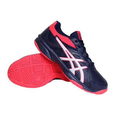 Asics Court Slide Gs Tennisschoenen Meisjes Marine Roze