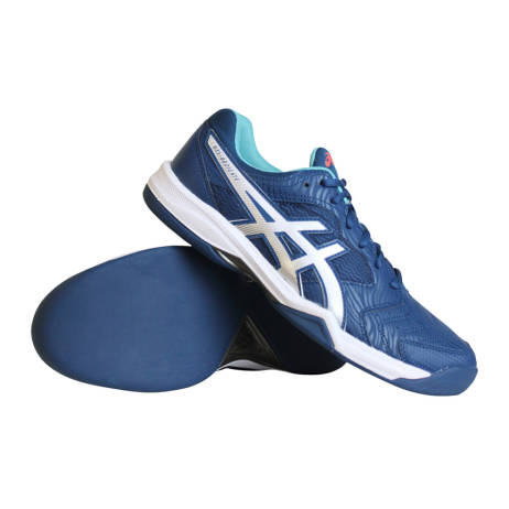 Asics Gel Dedicate 6 Indoor Tennisschoenen Heren Blauw Wit