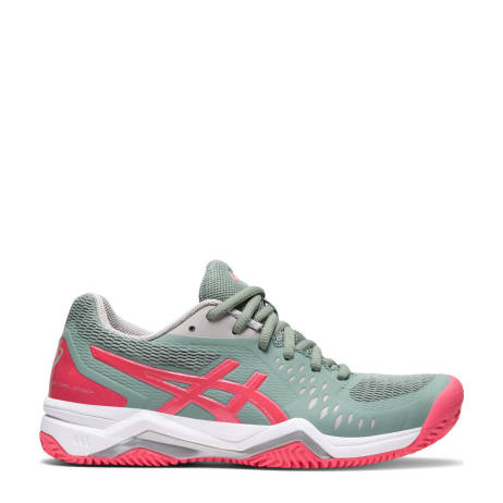 Asics Gel Dedicate 6 Tennisschoenen Dames Grijs Koraal