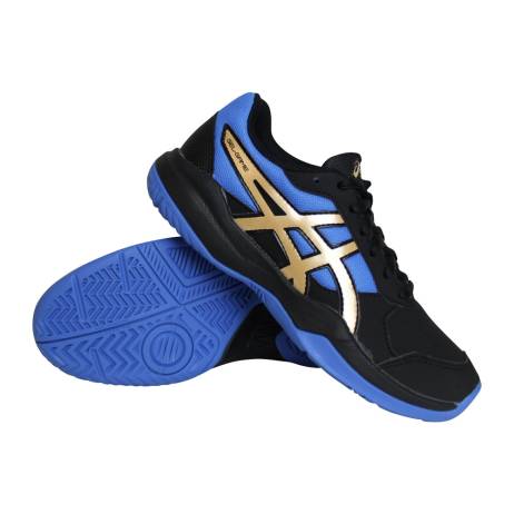 Asics Gel Game 7 Gs Tennisschoen Jongens Zwart Blauw
