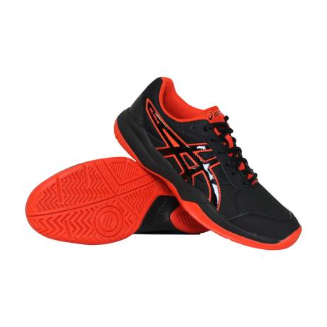Asics Gel Game 7 Gs Tennisschoenen Jongens Zwart Rood
