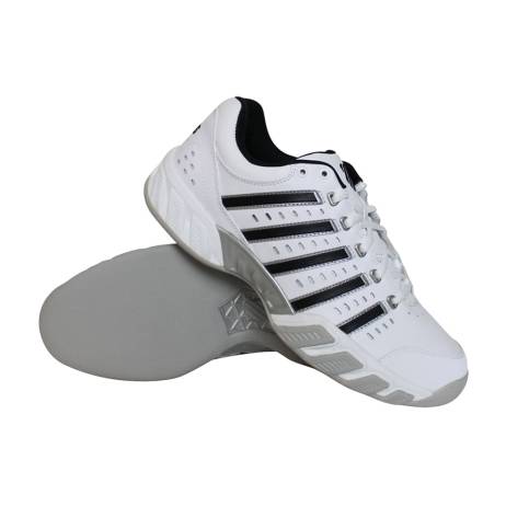 K Swiss Bigshot Light Leather Carpet Tennisschoenen Heren Wit Zwart