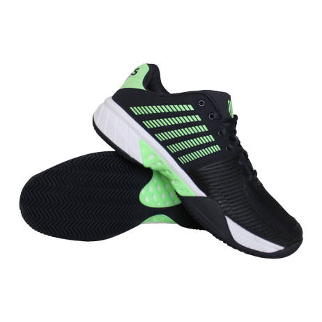 K Swiss Court Express Light 2 Tennisschoenen Heren Zwart Groen