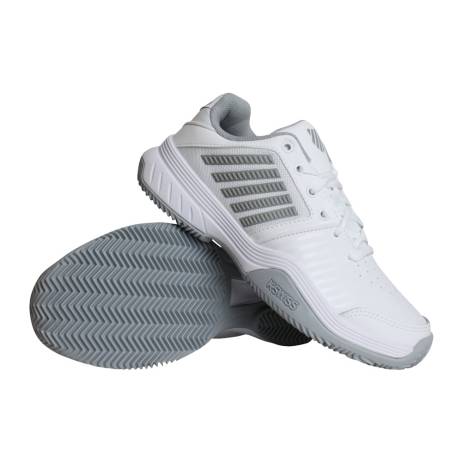 K Swiss Court Express Omni Tennissschoenen Dames Wit Grijs