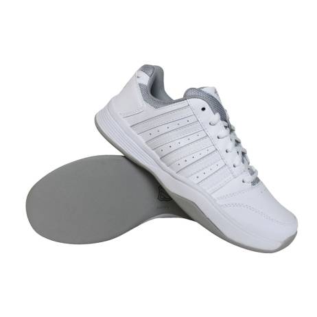 K Swiss Court Smash Carpet Tennisschoenen Dames Wit Zilver