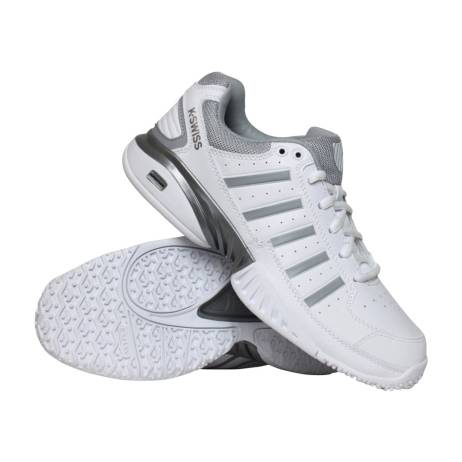 K Swiss Receiver Omni Vi Tennisschoenen Dames Wit Zilver