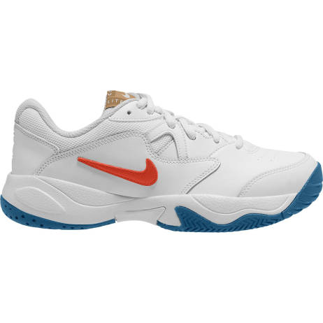 Nike Court Lite Tennisschoenen Jongens Wit Blauw