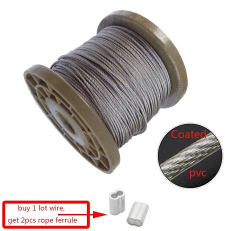 5 Meter Steel PVC Coated Flexible Wire Ro...