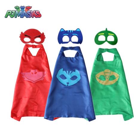 PJ Masks Children Mask Cloak Cosplay Half...