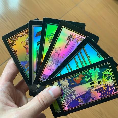Holographic Tarot Cards Board Game 78 PCS...