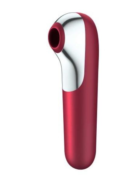 Satisfyer Dual Love Luchtdrukvibrator - Rood