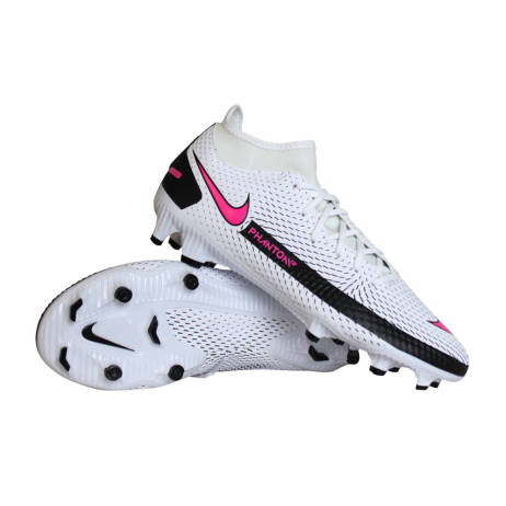 Nike Phantom Gt Academy Fg Mg Voetbalschoenen Heren Wit Roze