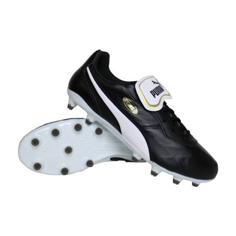 Puma King Top Fg Voetbalschoenen Heren Zwart Wit