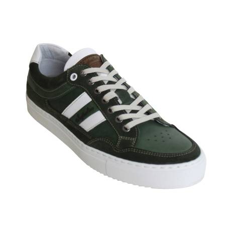 australian-brindisi-leather-schoenen-heren-groen-wit(7799)