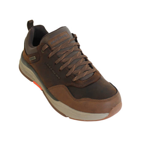 skechers-benago-hombre-sneakers-heren-bruin(5399)