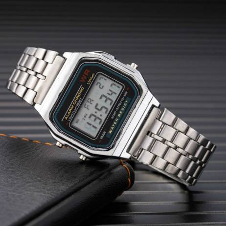 Simple Retro All Metal Electronic Watch S...