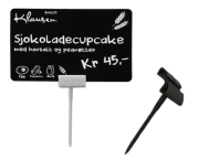 Kortholder - Cardkeep Svart pinneholder for innstikk, 100/pk