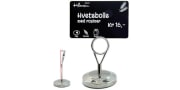 Kortholder - Elegant i stål, Tung fot, Vinklet. 65 mm høyde. 10/pk