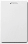 Plastkort - Hvite ovalt hull stående 0,76mm 100/pk