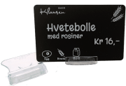Kortholder - Liten bordmodell transparent 25stk/pk