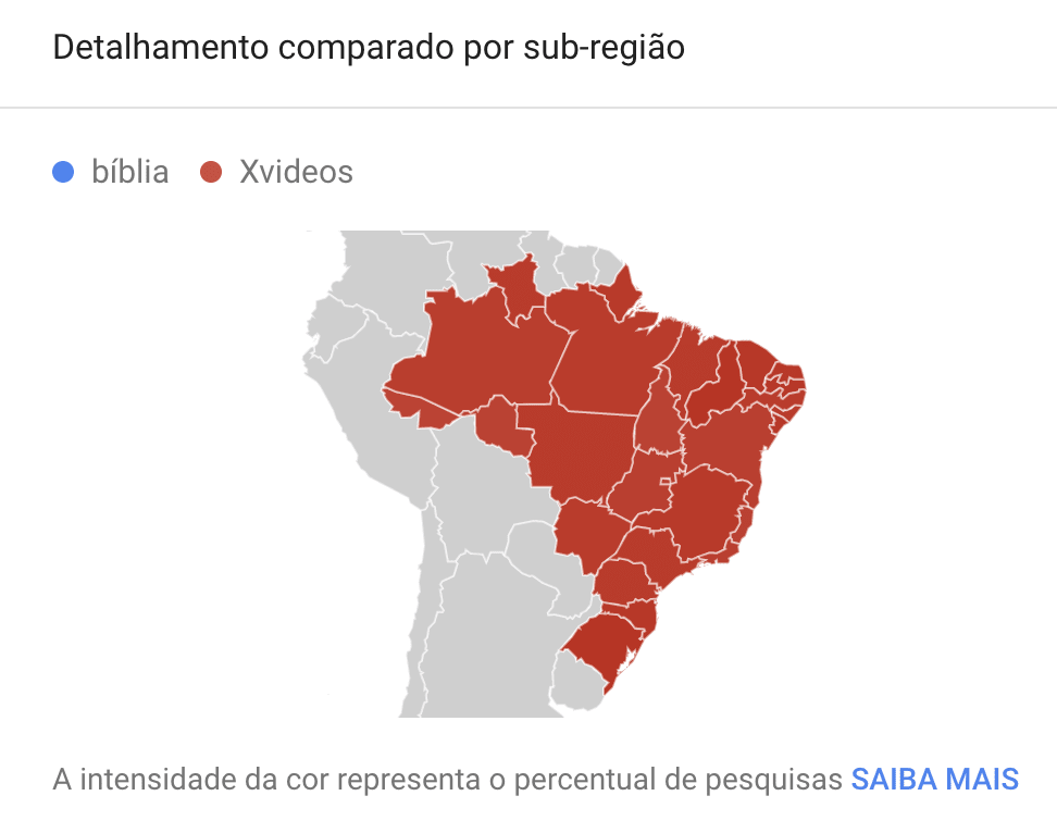 Religioso, brasileiro busca (muito) mais por XVídeos do que pela