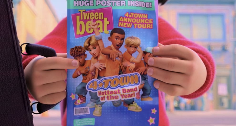 4*town on the cover of a tween magazine