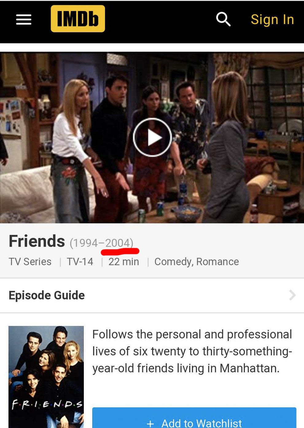 Friends (TV Series 1994–2004) - IMDb