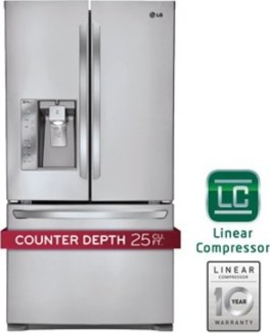 Lg Lfx25991st 24 5 Cu Ft Counter Depth French Door Refrigerator