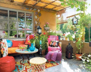 5. Bohemian Style Terrace