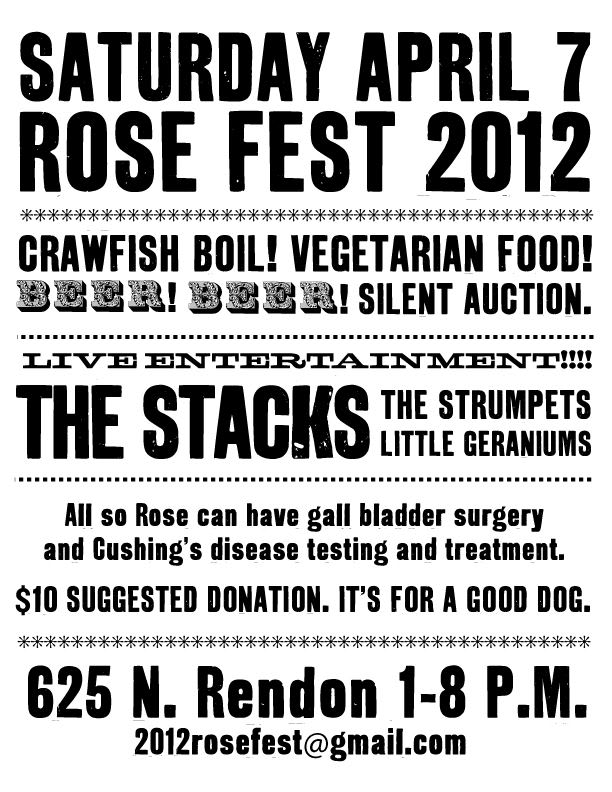 flyer from Rose Fest of Stacks flyer from Rose Fest of Stacks