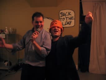 Doug and David with microphone, November 18, 2006.