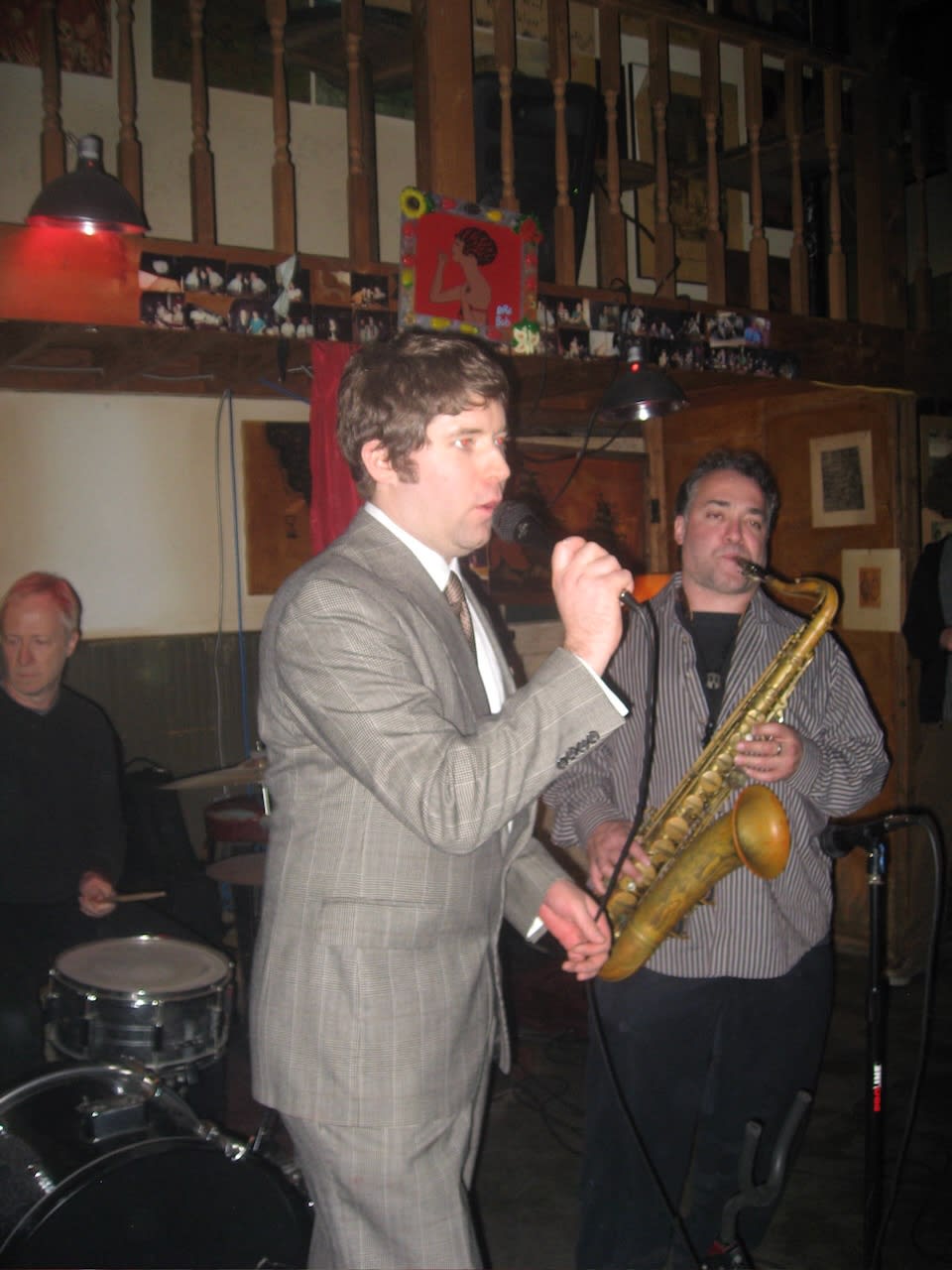 Doug and Brian Manning share the mic. January 21, 2008.