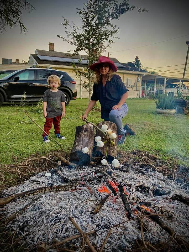 Gina playing with kids, September, 25, 2021. Gina Phillips playing with kids, September 25, 2021.