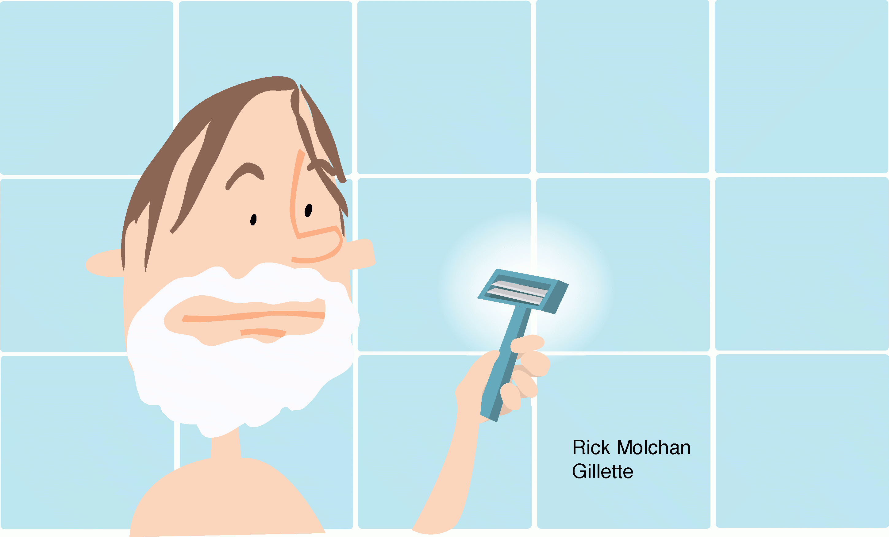Bio board for Gillette by David Rhoden