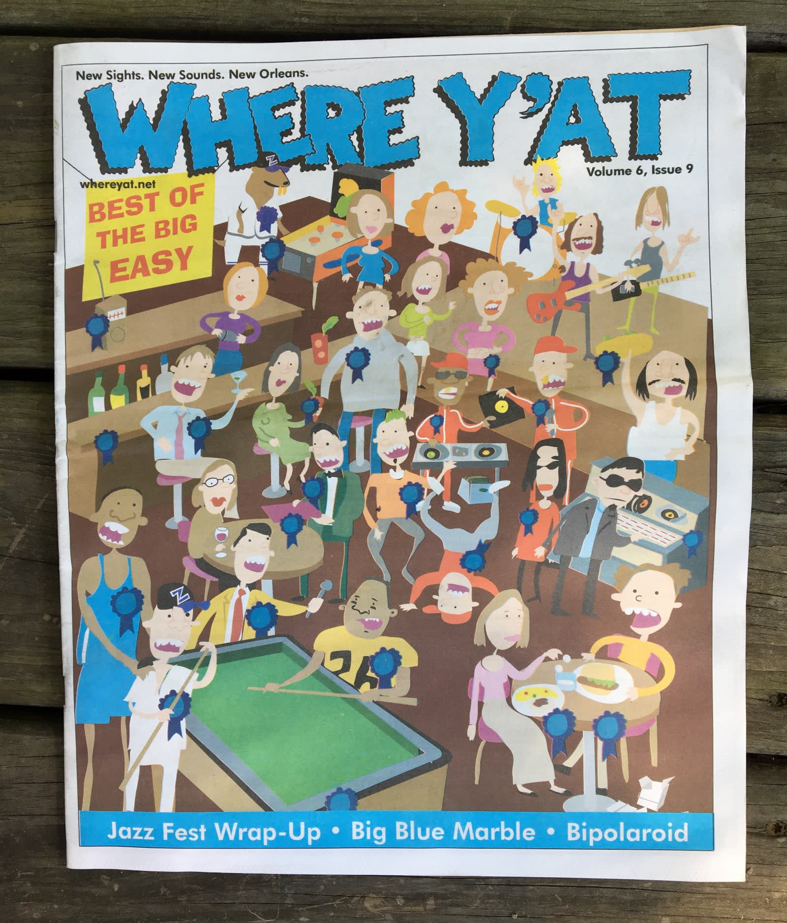 Cover of Where Y'at? magazine, May 2004 by David Rhoden