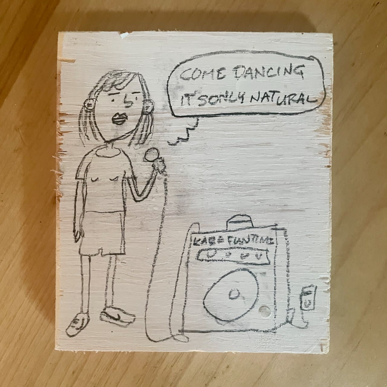 karaoke cartoon of The Kinks "Come Dancing"