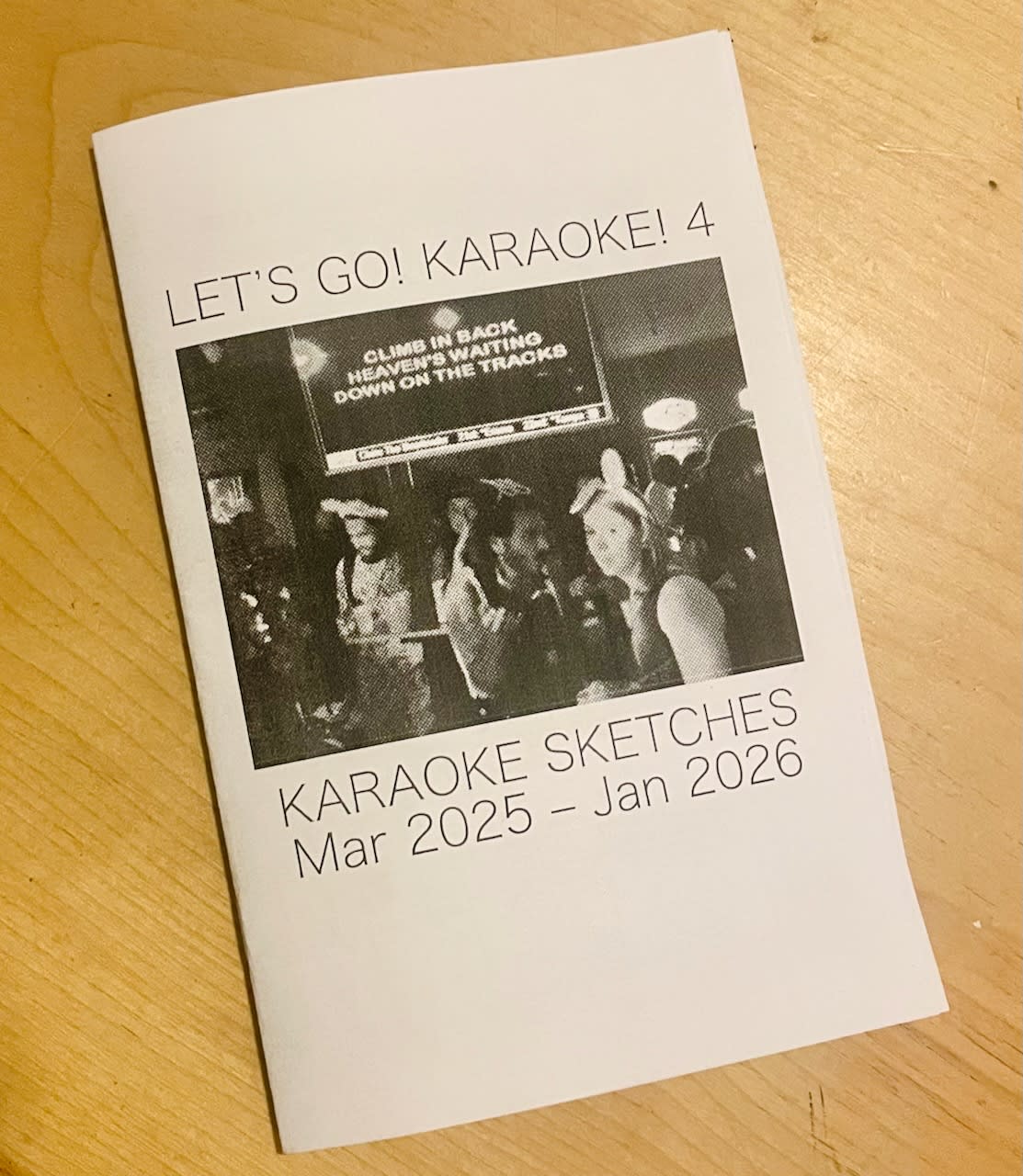 Karaoke Sketches #4 zine