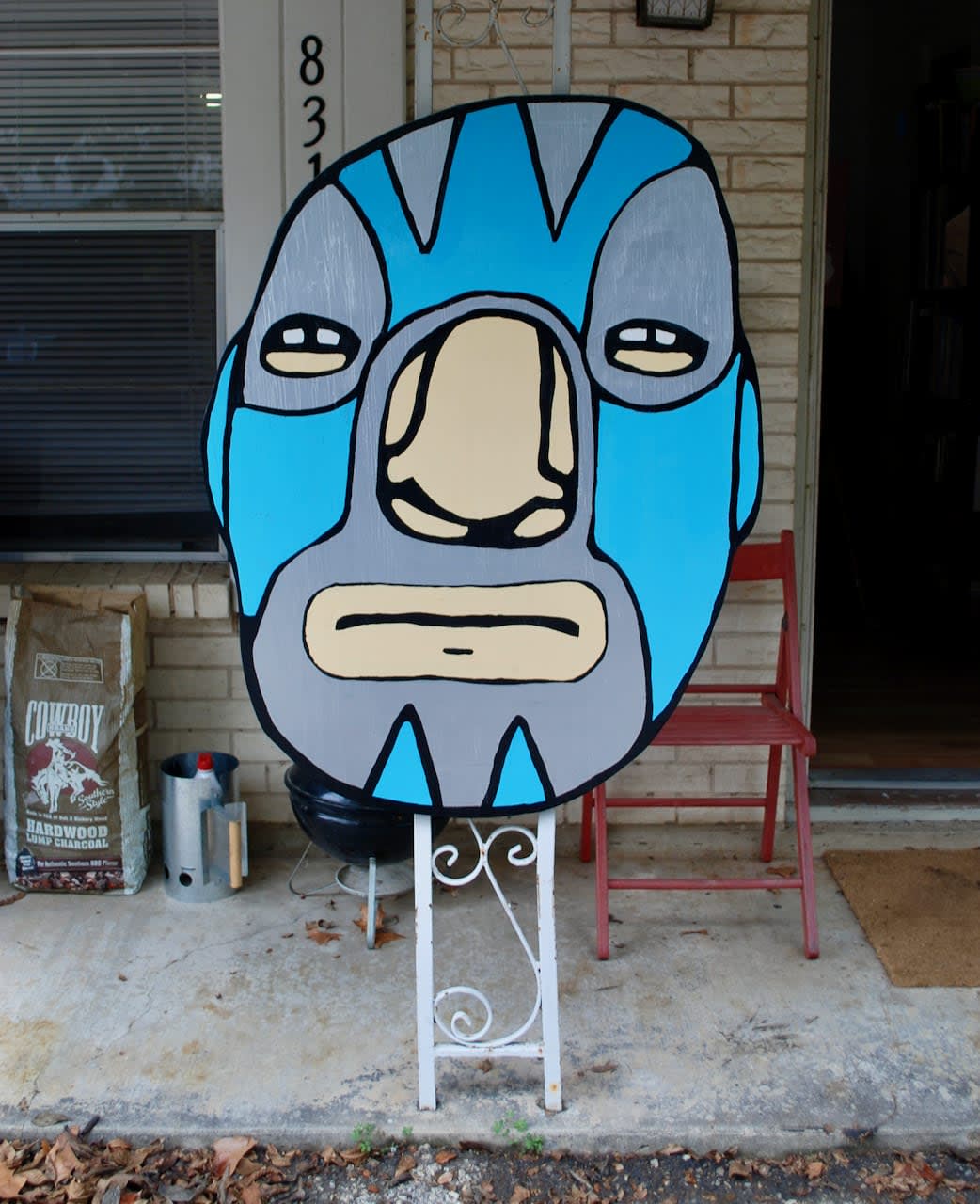 Blue Lucha by David Rhoden