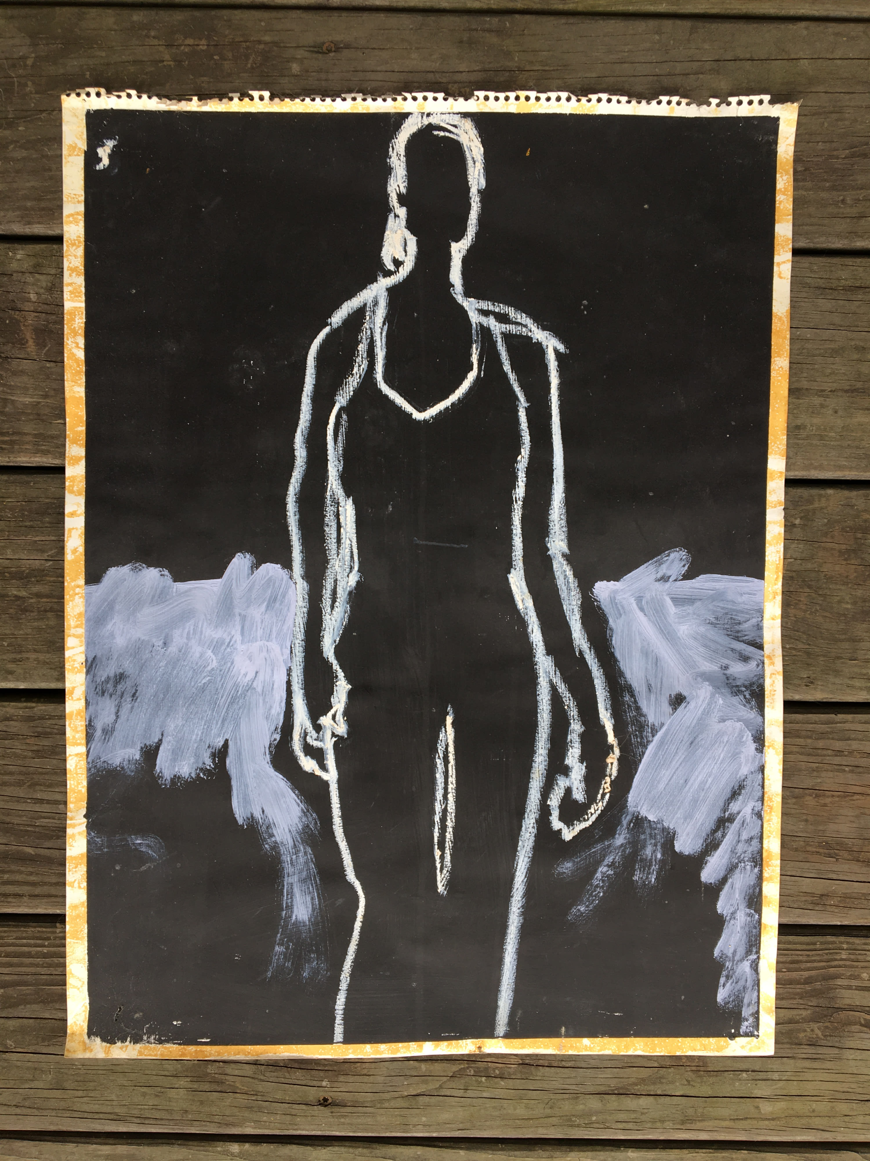 Female figure painting, 1999.