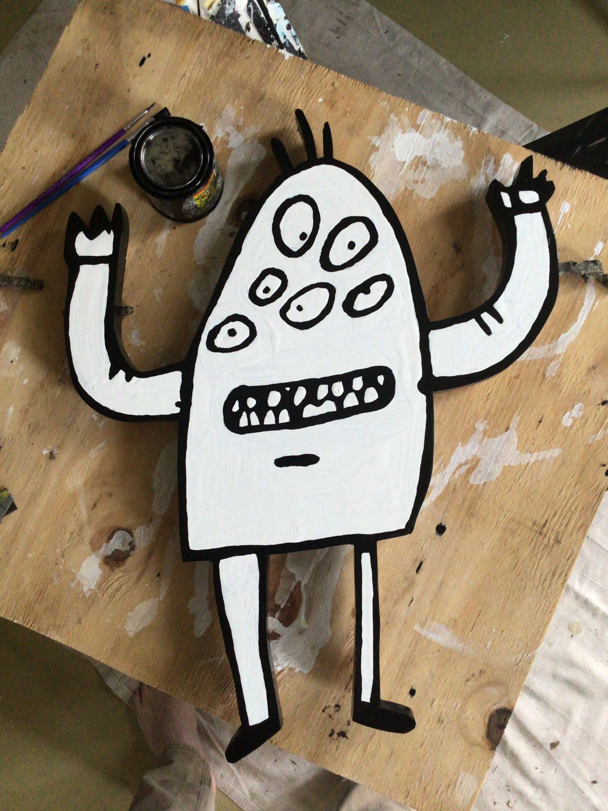 Many-Eyed Monster painting by David Rhoden