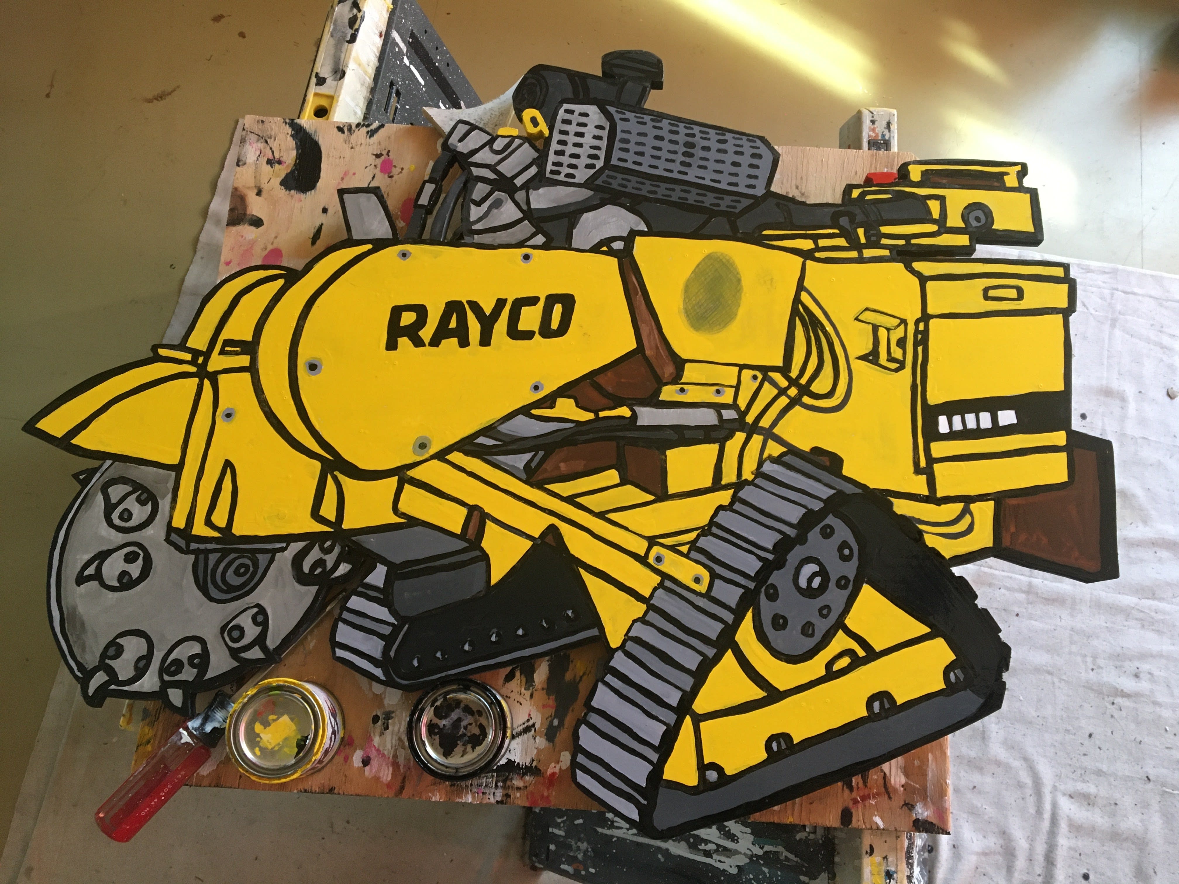Stumpgrinder painting by David Rhoden