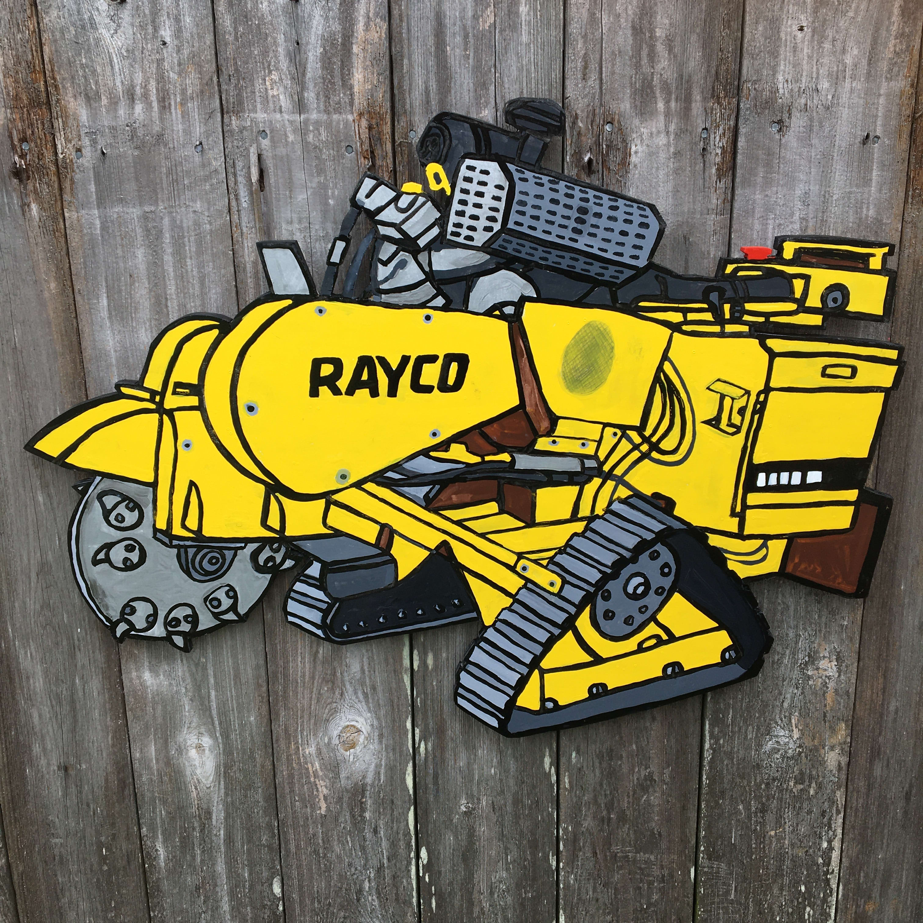 Rayco stumpgrinder painting by David Rhoden