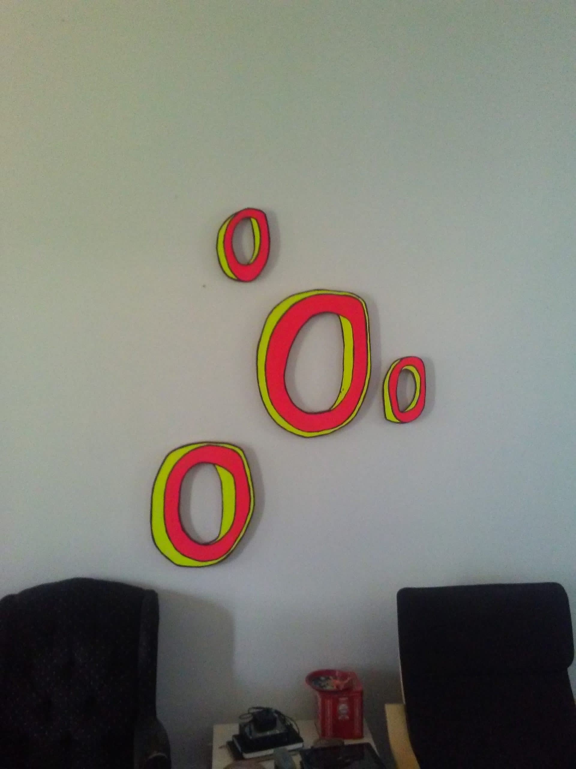I painted some rings.