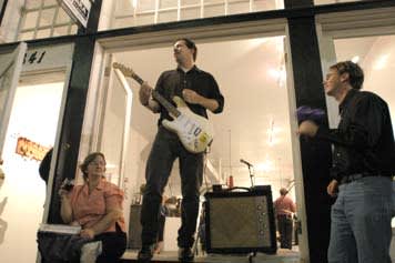 All-Night Movers played at Jonathan Ferrara Gallery on Carondelet Street, October 9, 2002. All-Night Movers played at Jonathan Ferrara Gallery on Carondelet Street, October 9, 2002.
