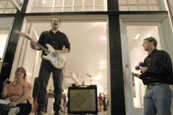 All-Night Movers played at Jonathan Ferrara Gallery on Carondelet Street, October 9, 2002. All-Night Movers played at Jonathan Ferrara Gallery on Carondelet Street, October 9, 2002.