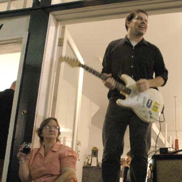 All-Night Movers played at Jonathan Ferrara Gallery on Carondelet Street, October 9, 2002. All-Night Movers played at Jonathan Ferrara Gallery on Carondelet Street, October 9, 2002.